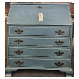 Blue Wooden Jasper Cabinet Desk