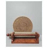 Wooden Paper Towel Holder, Placemat, Rubber Liner