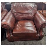 Red Leather Arm Chair