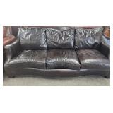 Dark Brown Leather Couch