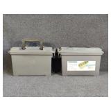 2 Plastic Ammo Boxes
