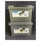 2 Plastic Ammo Boxes