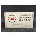 30 Cartridges Cal 5.56mm 55 GR, Ball