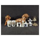 Dog Figurines, Lefton Kissing Boy and Girl, Blue