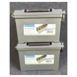 2 Plastic Ammo Boxes