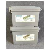 2 Plastic Ammo Boxes