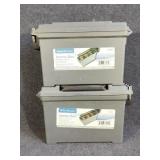 2 Plastic Ammo Boxes