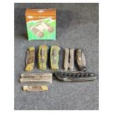 5x30 Binoculars, Assorted Pocket Knives