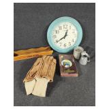 Wall Clock, Ladies Clutch, Knick Knacks