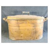 Copper Boiler Wash Tub with Lid
