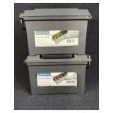 2 Plastic Ammo Boxes