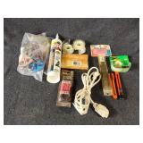 Crafting Scissors, Latex Caulk, Scotch Tape