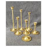 Brass Colored Candlestick Holders