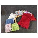 Wooden Loom with Fabric