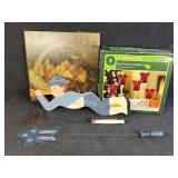 Red Votive Candle Holders, Americana Decor