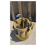 Assorted Tools with 5 Gallon Bucket Tool Storage