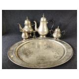 Made In India Tea Pots and Creamer and Sugar