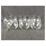 Small Clear Glass Round Vases