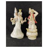 Musical Clown Figurines