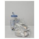 Vintage Glass Dispenser, Sears Shells, Clear