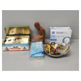 Wooden Women Figurine, Lights, Cold Pack