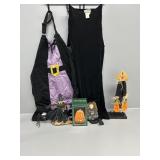 Halloween decorations, Halloween apron , black
