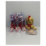 USA decorations, Stamps, Stuff teddy bear