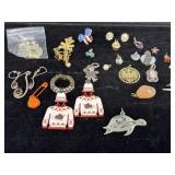 Pierced Earrings, Pendants