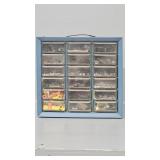 18 Drawer organizer with contents