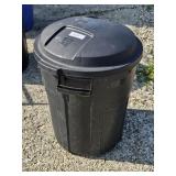 Plastic Bin with Wood Pieces