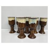 Pottery Wine Goblets