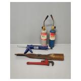 Propane Fuel, Caulk Gun, Mower Blades