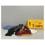 Poncho, Hats , Gloves, bandannas , seat c