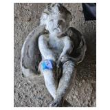 Concrete Sitting Angel