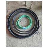 Small Green Hose, Black Tubing
