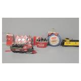 Coca-Cola Christmas Ornaments,HO caboose, purse