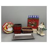 Christmas gift bags,, Christmas Wooden baskets,