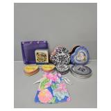 Empty Tins, Purple Mesh Bag