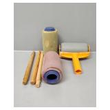 Paint Rollers with Wooden Handles