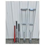 Crutches, Baseball Bats