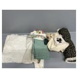 Grocery bag holder, Tablecloth flower, Plastic