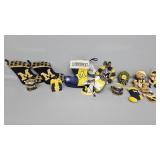 University of Michigan Christmas ornaments x13