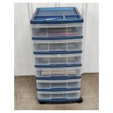 Plastic 6 Drawer Organizer