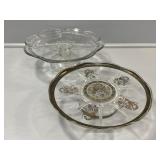 Vintage Cake plates- George Baird & Anchor Hocking