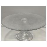 Longaberger Glass Pedestal Cake plate.
