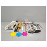 Kitchen Utensils, Can Opener, Spatula, Spoons