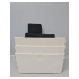 Beige Cloth Bins, CD Cases
