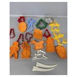 Various Plastic Cookie Cutters