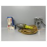 Shop Light, Staples, Stapler