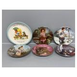 Franklin Mint plates gold trim, Ernst E